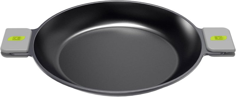 BRA COOKWARE Life Ceramic Nonstick Paella Pan | 14 Inch Recycled Aluminum Spanish Paellera | Ceramic Nonstick Wide Skillet | Oven Safe 425°F | PFOA Free Spanish Paella Skillet | All Cooktops - Image 1